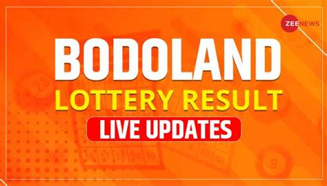 LIVE Bodoland Lottery Result Today:.